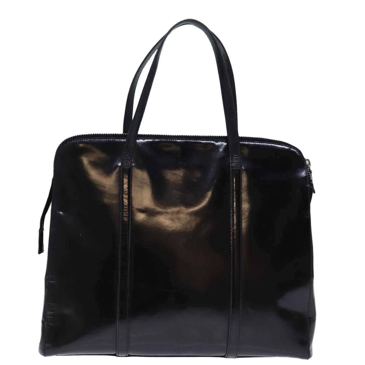 PRADA Tote Bag Patent leather Black bs14088