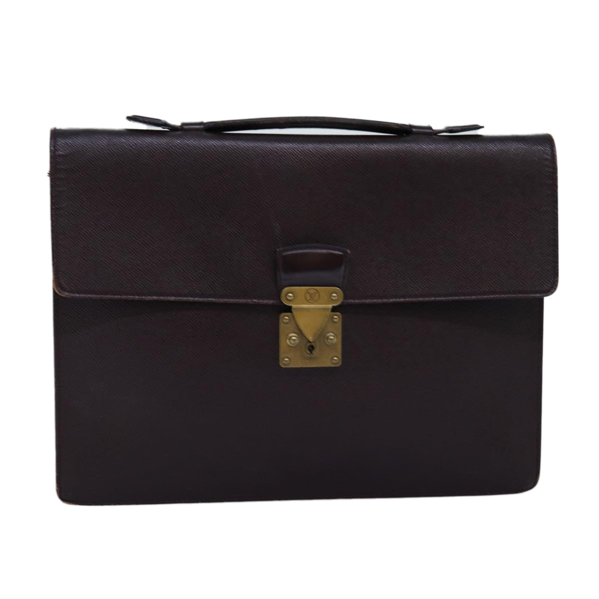 LOUIS VUITTON Taiga Serviette Kourad Business Bag Acajou M30076 LV bs14147