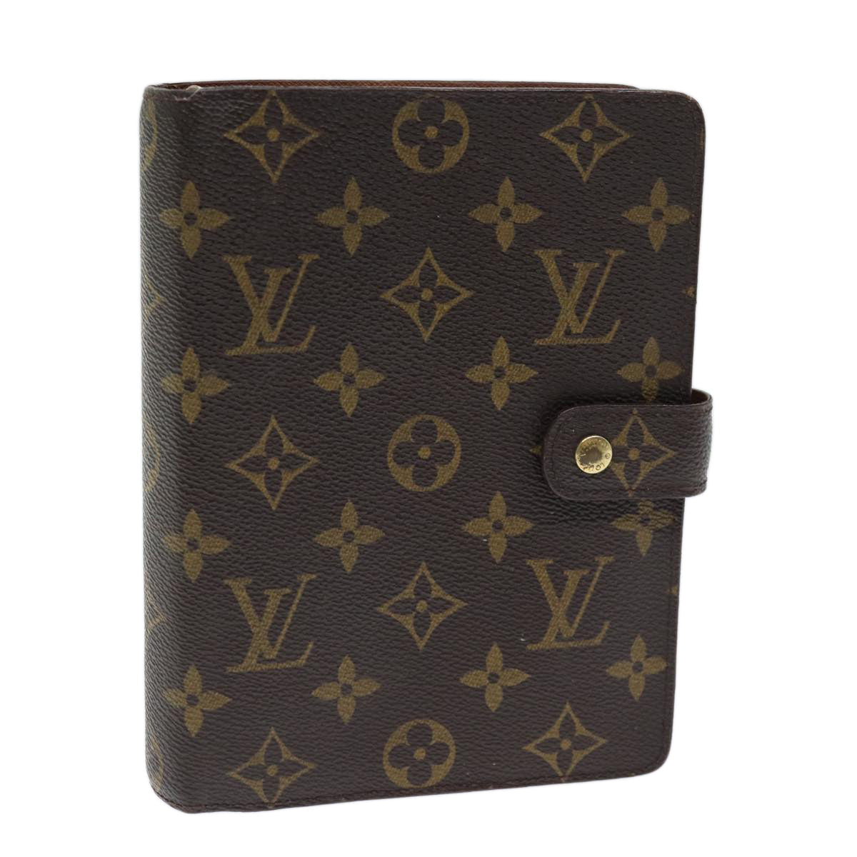 LOUIS VUITTON Monogram Agenda MM Day Planner Cover R20105 LV bs14153