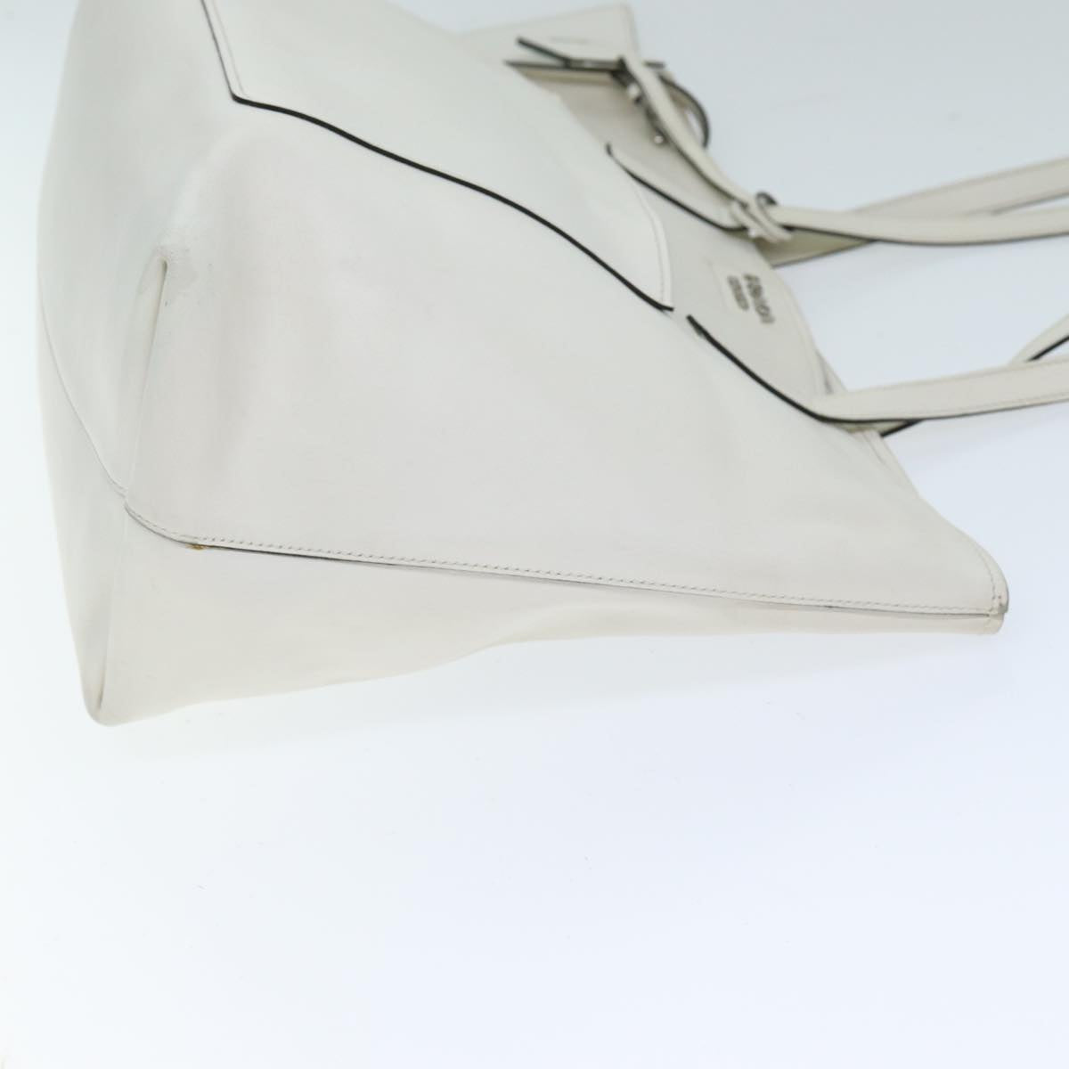 PRADA Tote Bag Leather White bs14221