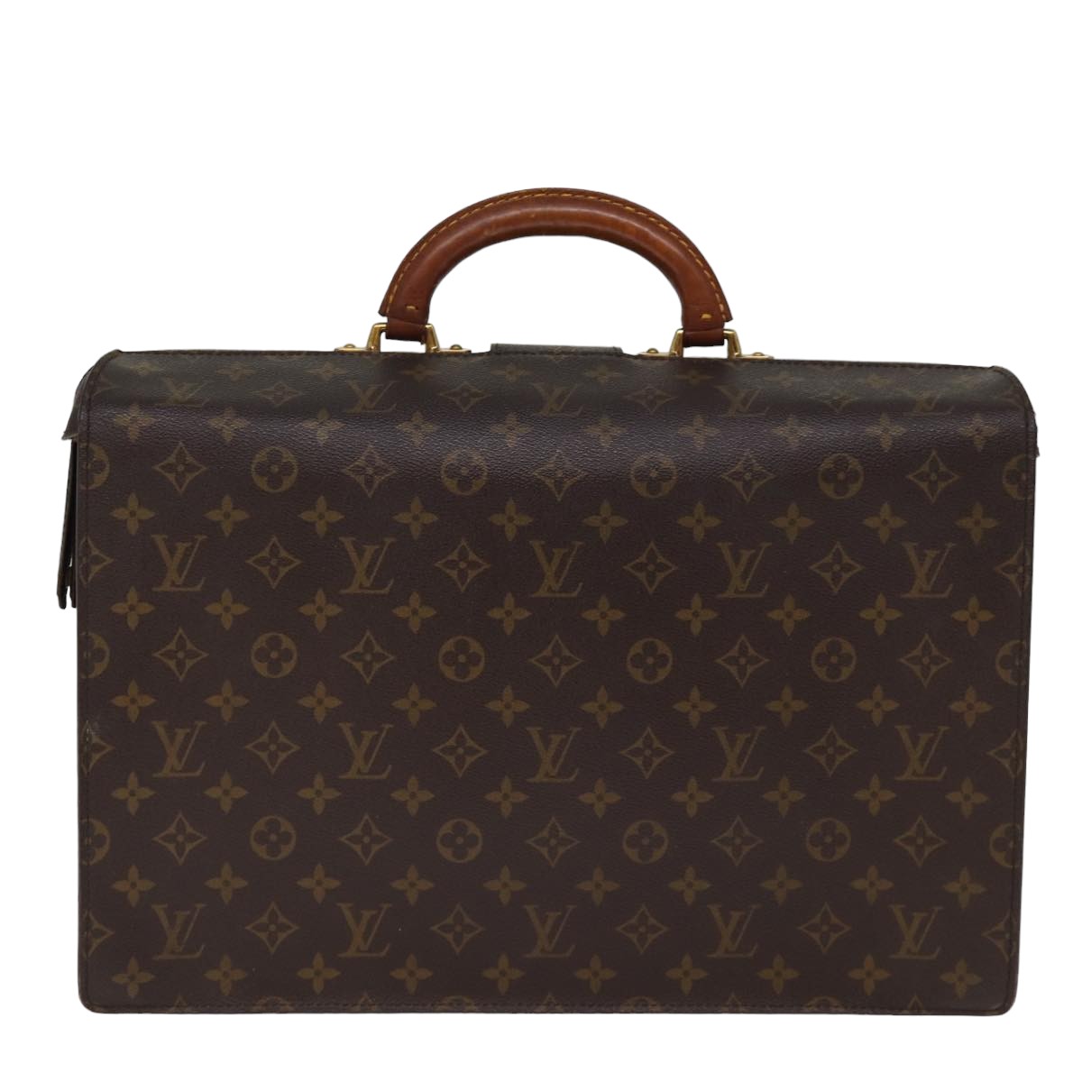 LOUIS VUITTON Monogram Serviette Fermoir Business Bag M53305 LV bs14227