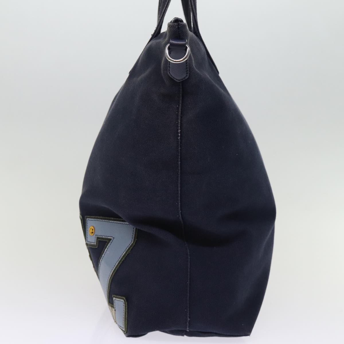 PRADA Hand Bag Canvas 2way Navy bs14257