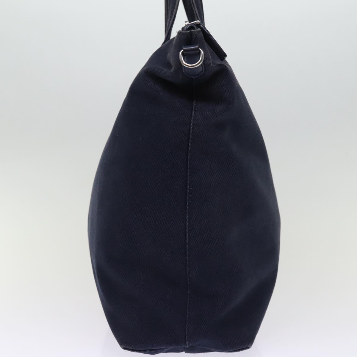 PRADA Hand Bag Canvas 2way Navy bs14257