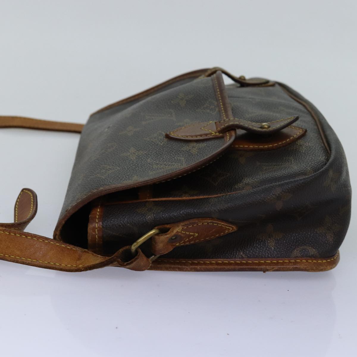 LOUIS VUITTON Monogram Gibeciere MM Shoulder Bag M42247 LV bs14301