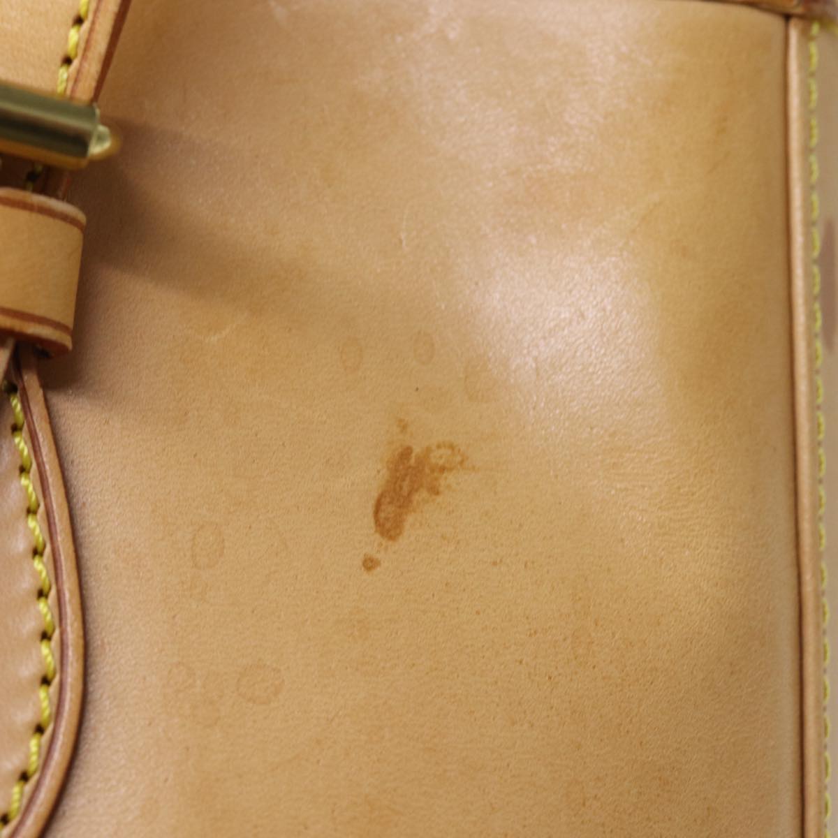 LOUIS VUITTON Nomad Leather Bucket PM Shoulder Bag Beige M85001 LV bs14310