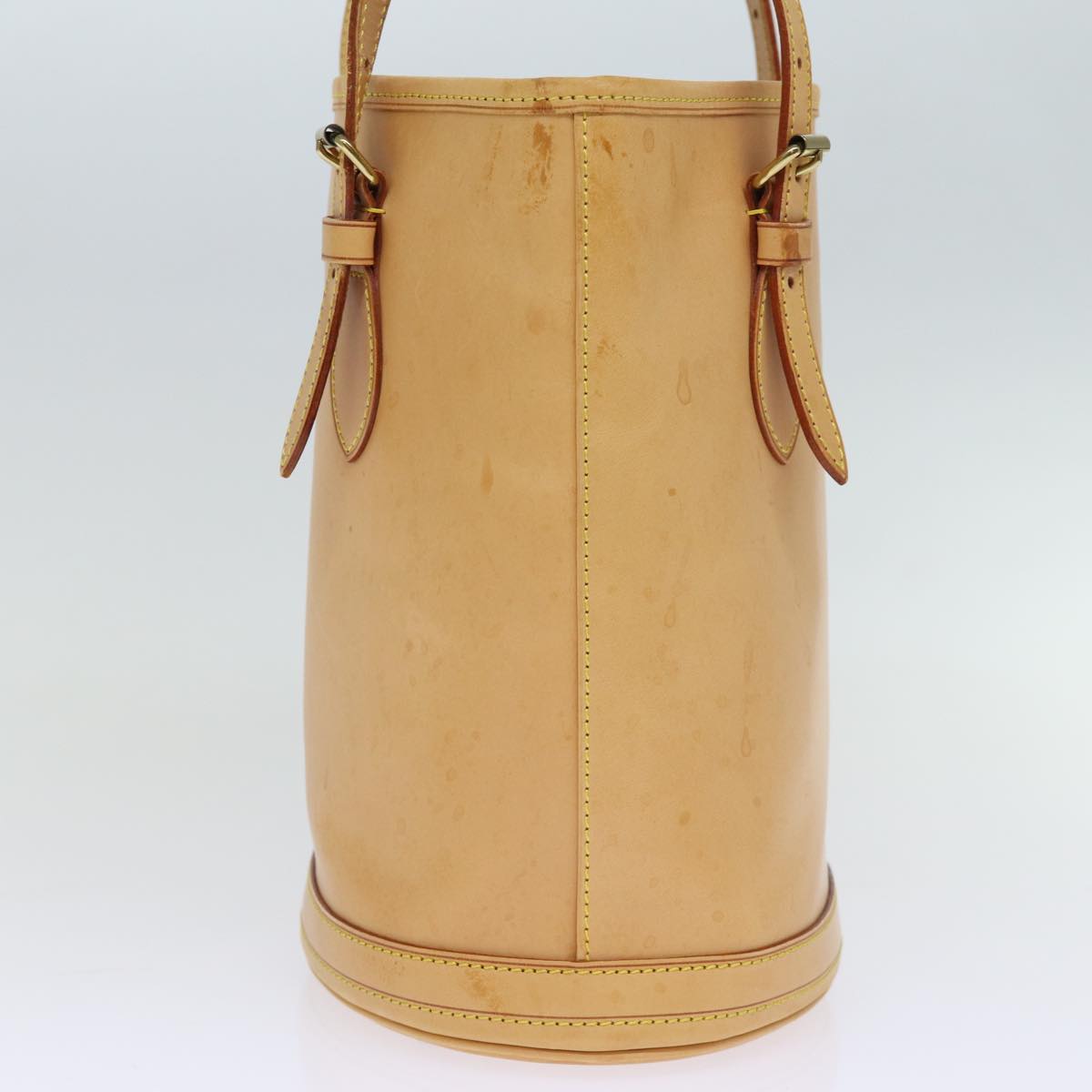LOUIS VUITTON Nomad Leather Bucket PM Shoulder Bag Beige M85001 LV bs14310