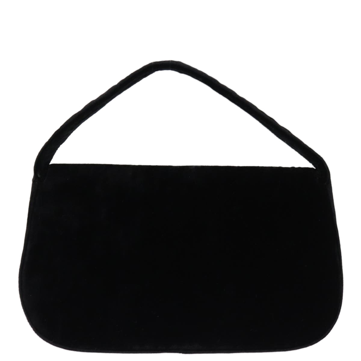 PRADA Hand Bag Velor Black bs14371