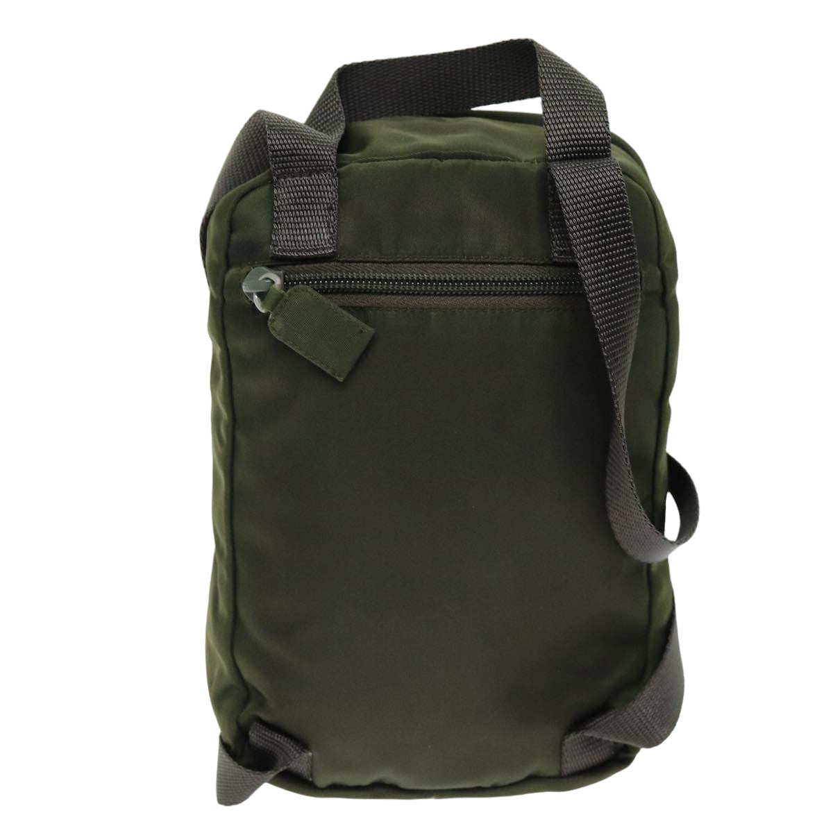 PRADA Backpack Nylon Khaki bs14397