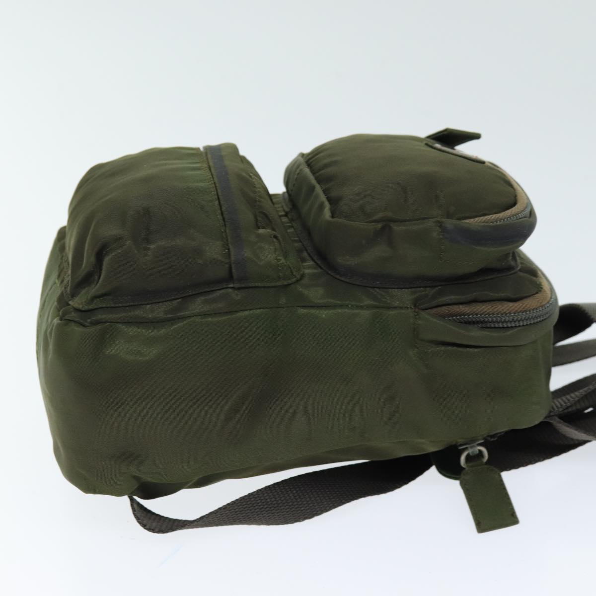 PRADA Backpack Nylon Khaki bs14397