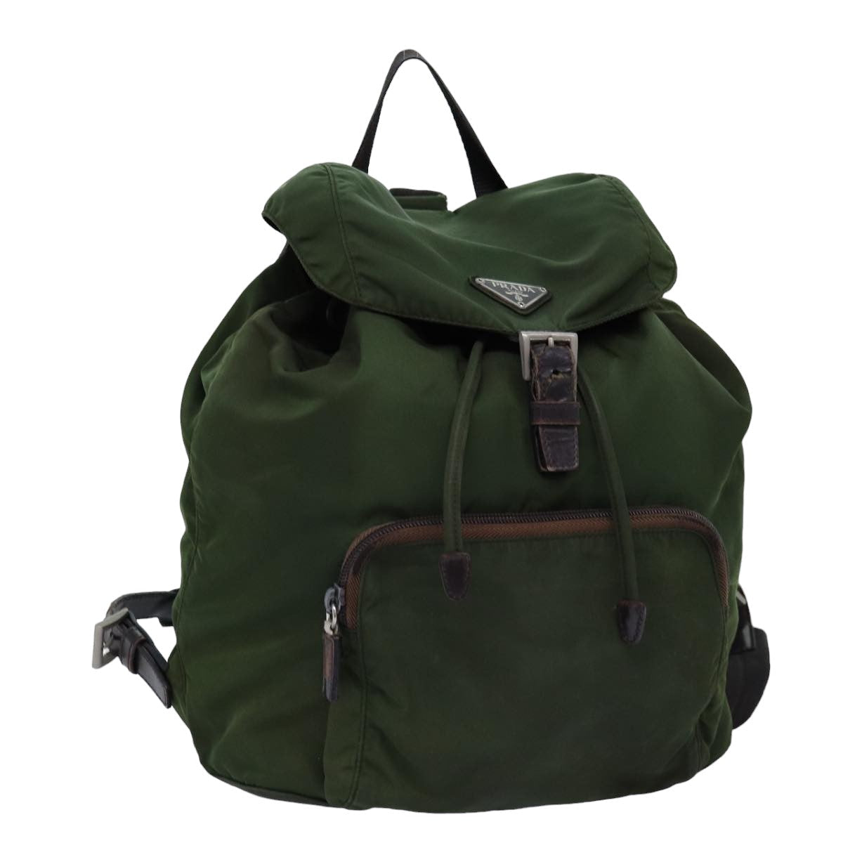 PRADA Backpack Nylon Khaki bs14448