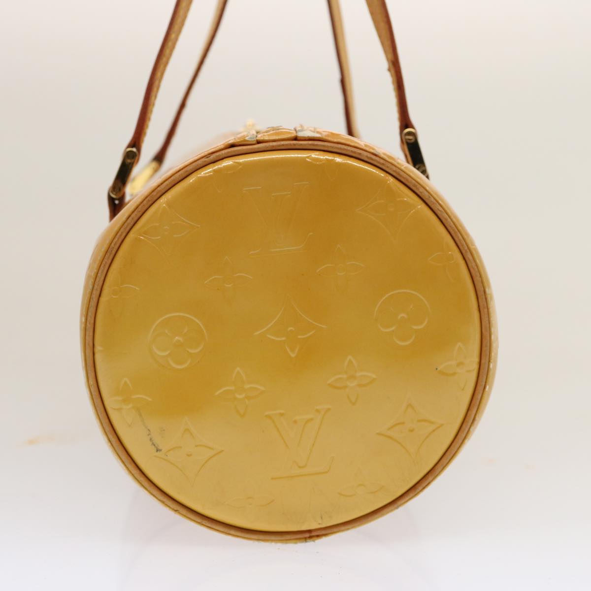 LOUIS VUITTON Monogram Vernis Bedford Hand Bag Beige M91006 LV bs14501