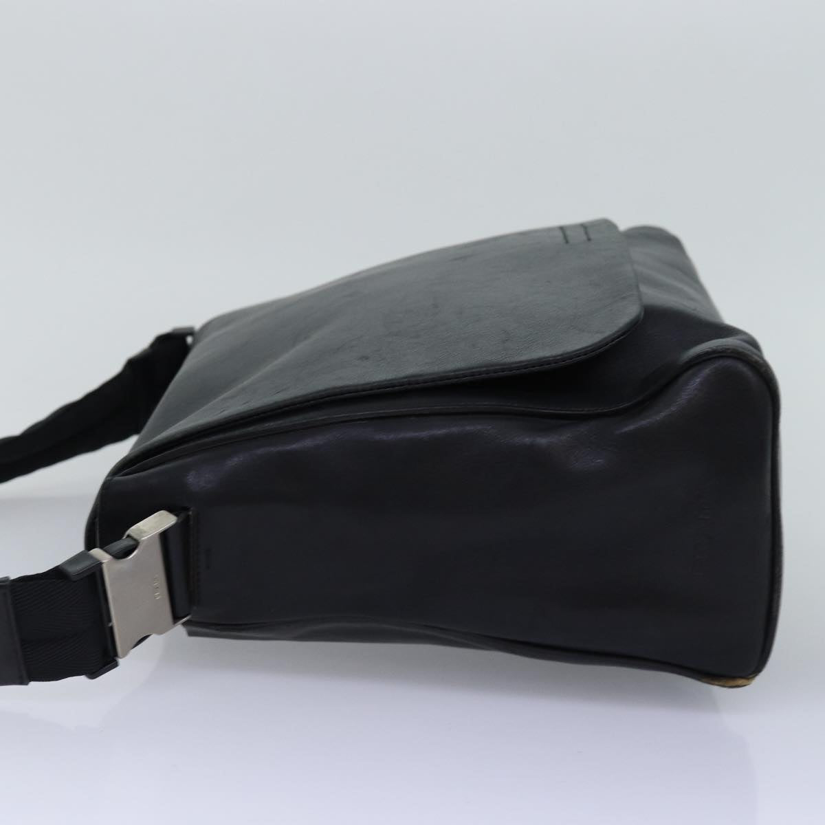 PRADA Shoulder Bag Leather Black bs14610