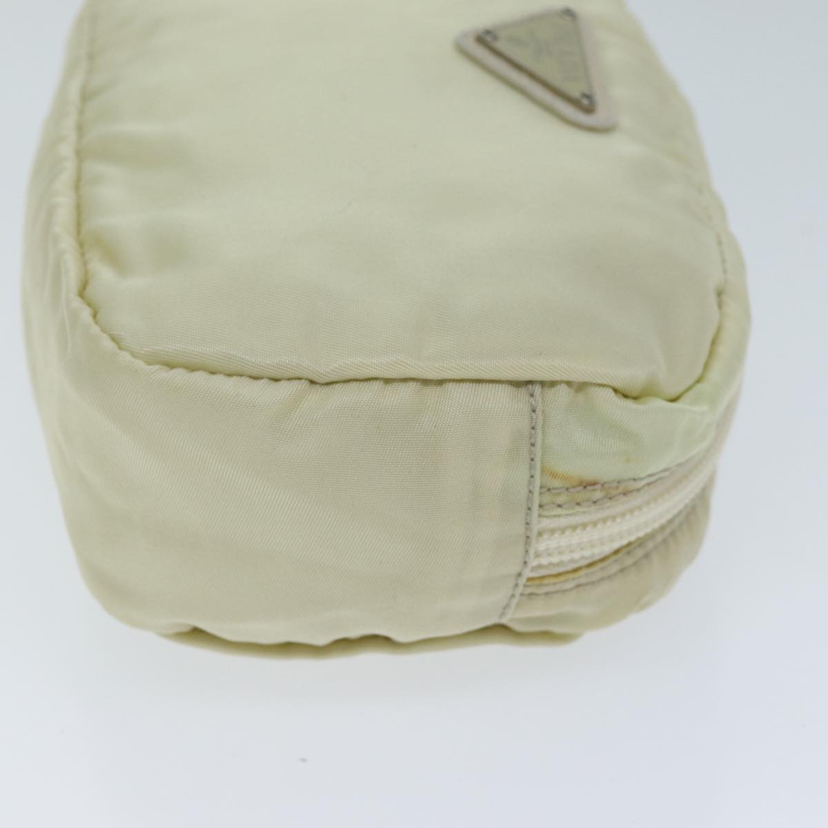 PRADA Pouch Nylon Beige bs14634