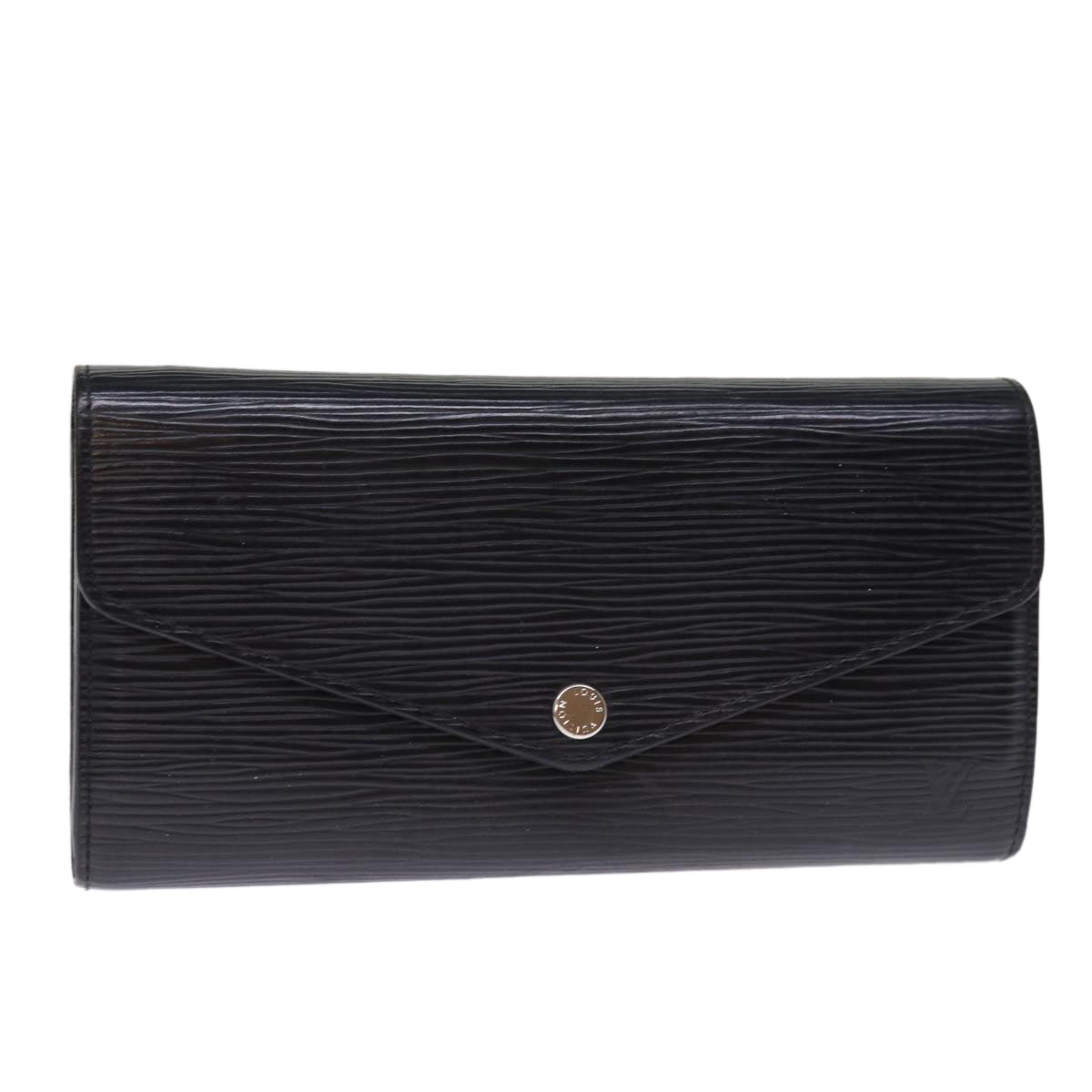 LOUIS VUITTON Epi Portefeuille Josephine Long Wallet Black LV bs14636