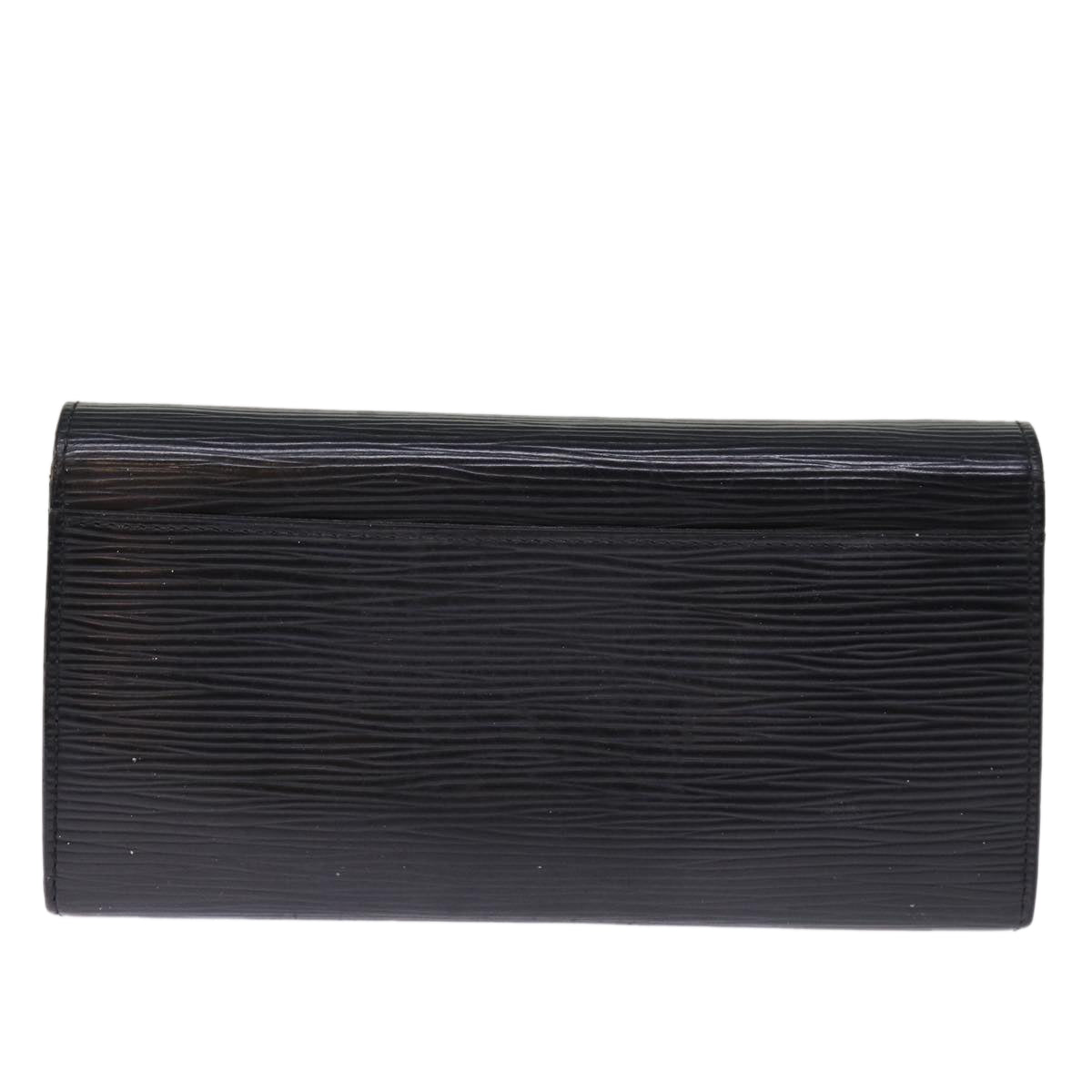 LOUIS VUITTON Epi Portefeuille Josephine Long Wallet Black LV bs14636