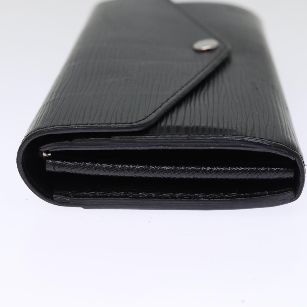 LOUIS VUITTON Epi Portefeuille Josephine Long Wallet Black LV bs14636
