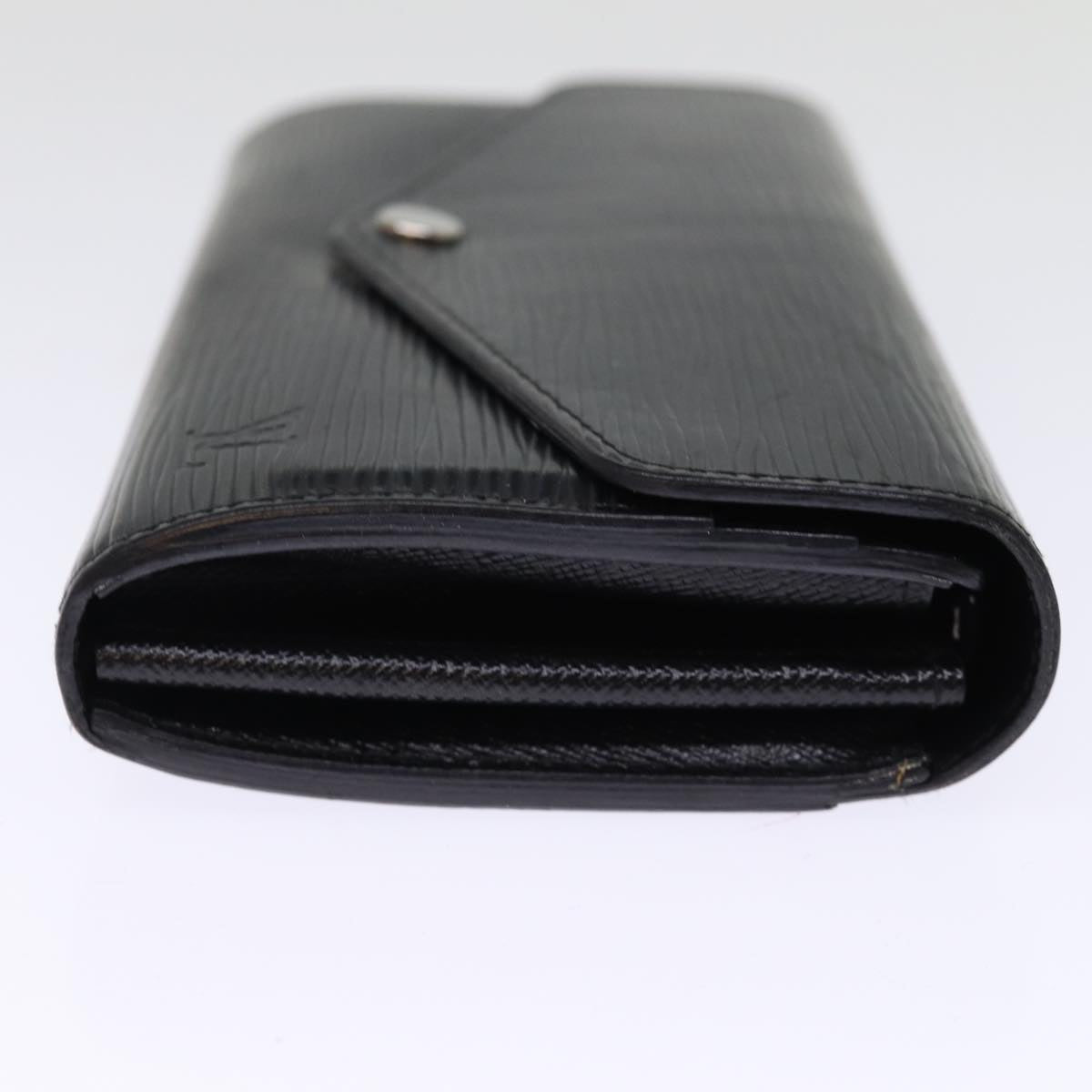 LOUIS VUITTON Epi Portefeuille Josephine Long Wallet Black LV bs14636