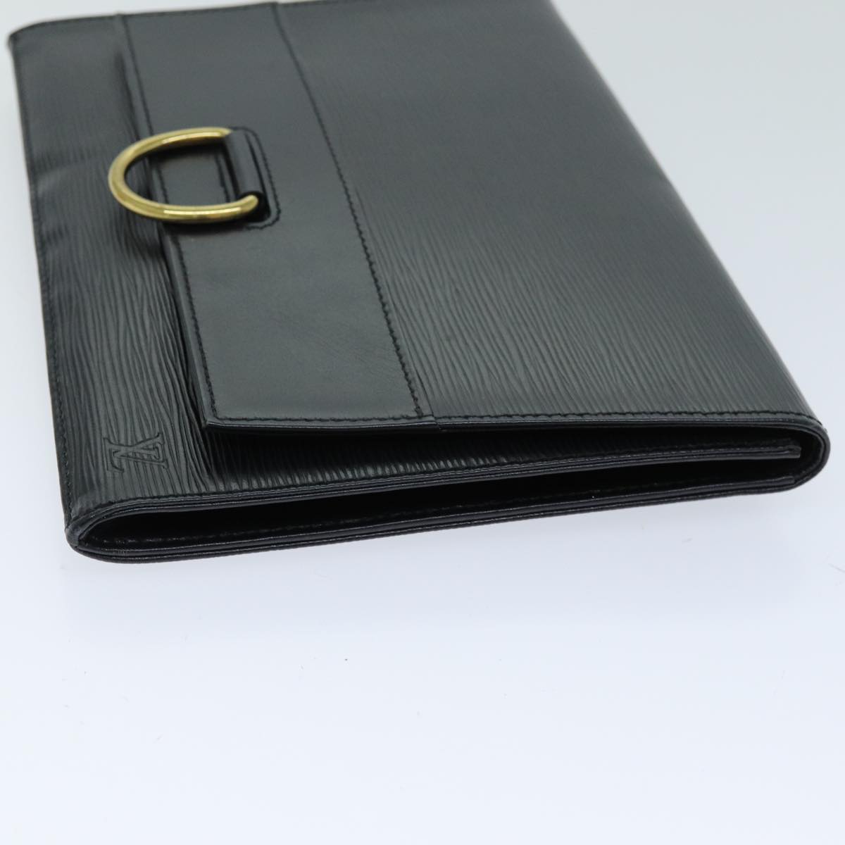 LOUIS VUITTON Epi Jena Clutch Bag Black M52722 LV bs14640