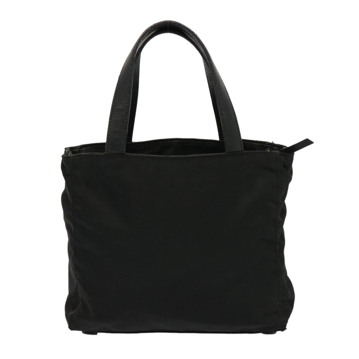 PRADA Hand Bag Nylon Leather Black bs14650