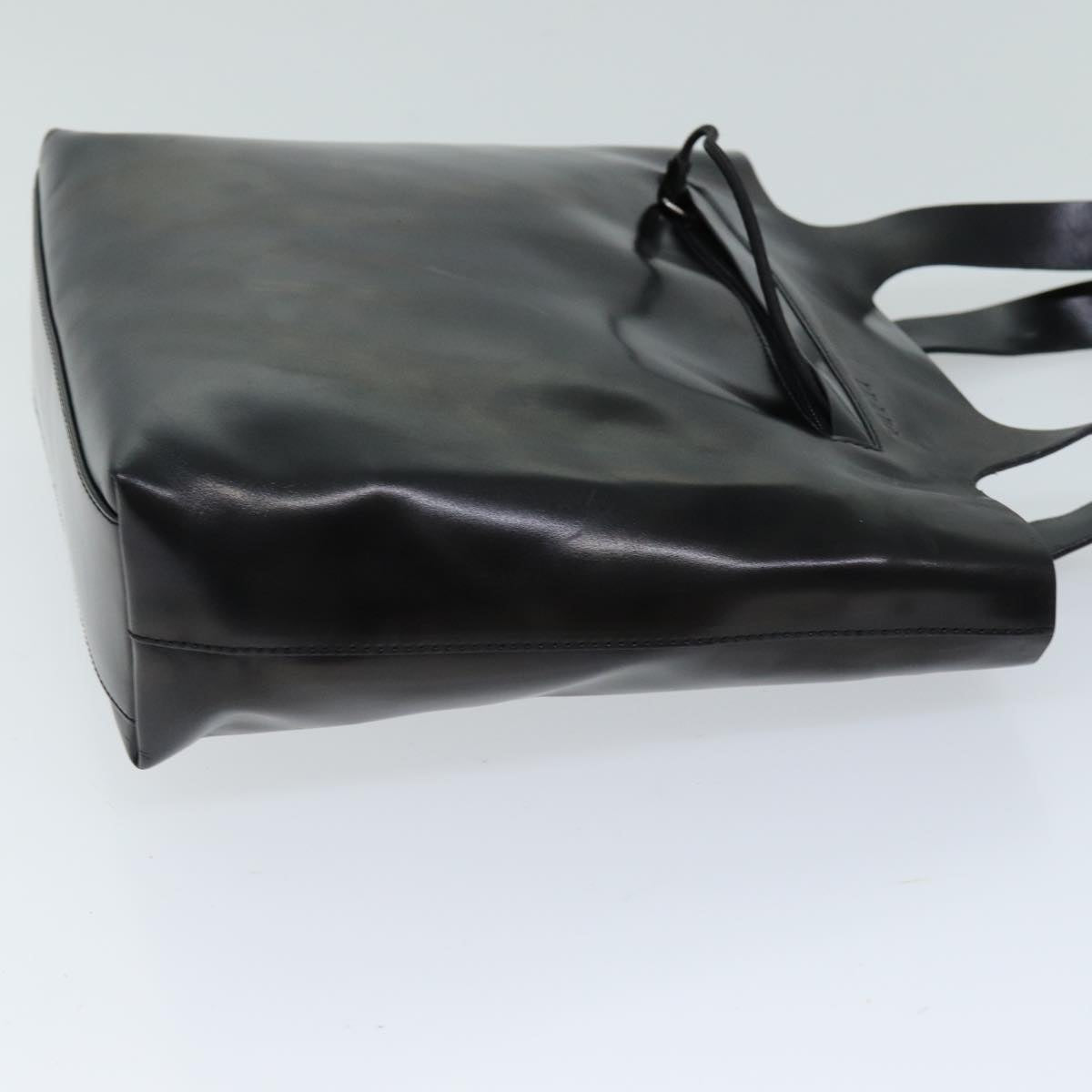 PRADA Hand Bag Leather Black bs14681