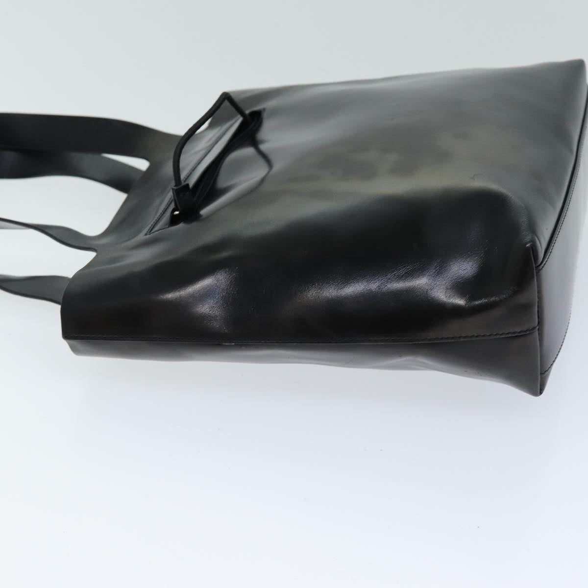 PRADA Hand Bag Leather Black bs14681