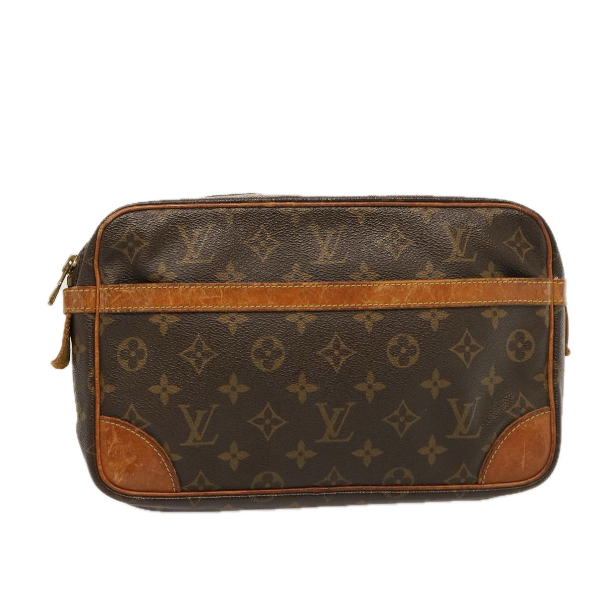 LOUIS VUITTON Monogram Compiegne 28 Clutch Bag M51845 LV bs14701