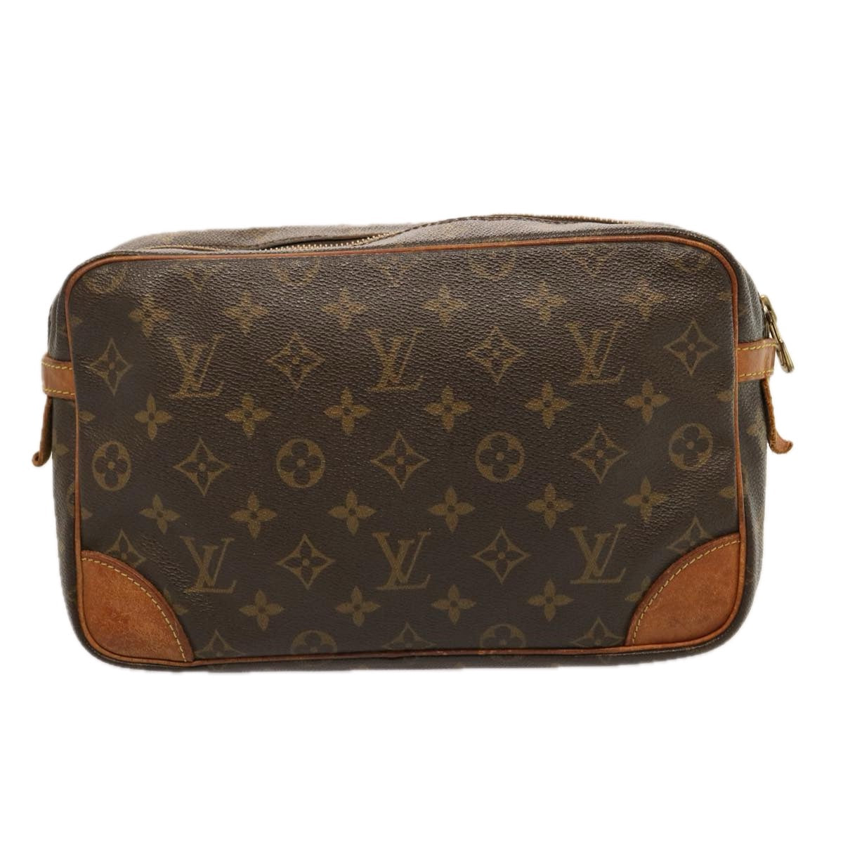 LOUIS VUITTON Monogram Compiegne 28 Clutch Bag M51845 LV bs14701