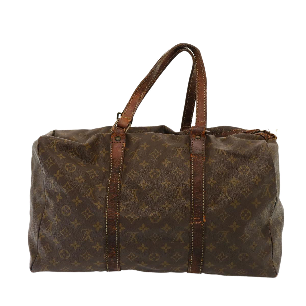 LOUIS VUITTON Monogram Sac Souple 45 Boston Bag M41624 LV bs14742