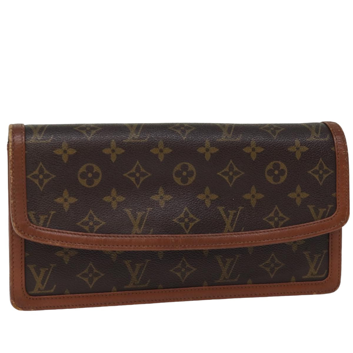LOUIS VUITTON Monogram Pochette Dam GM Clutch Bag M51810 LV bs14816