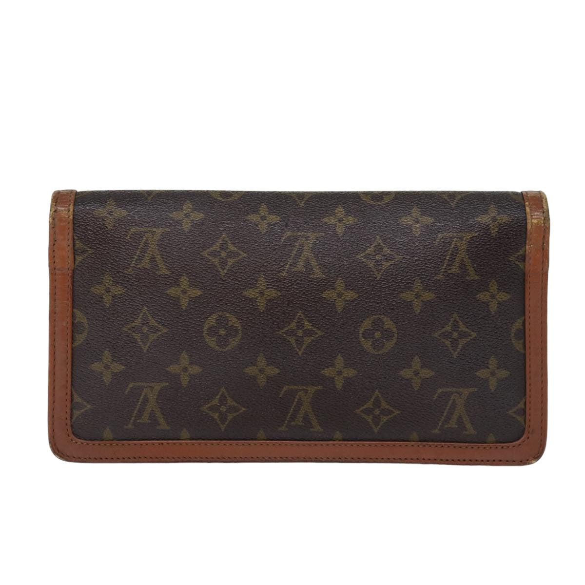 LOUIS VUITTON Monogram Pochette Dam PM Clutch Bag M51812 LV bs14852