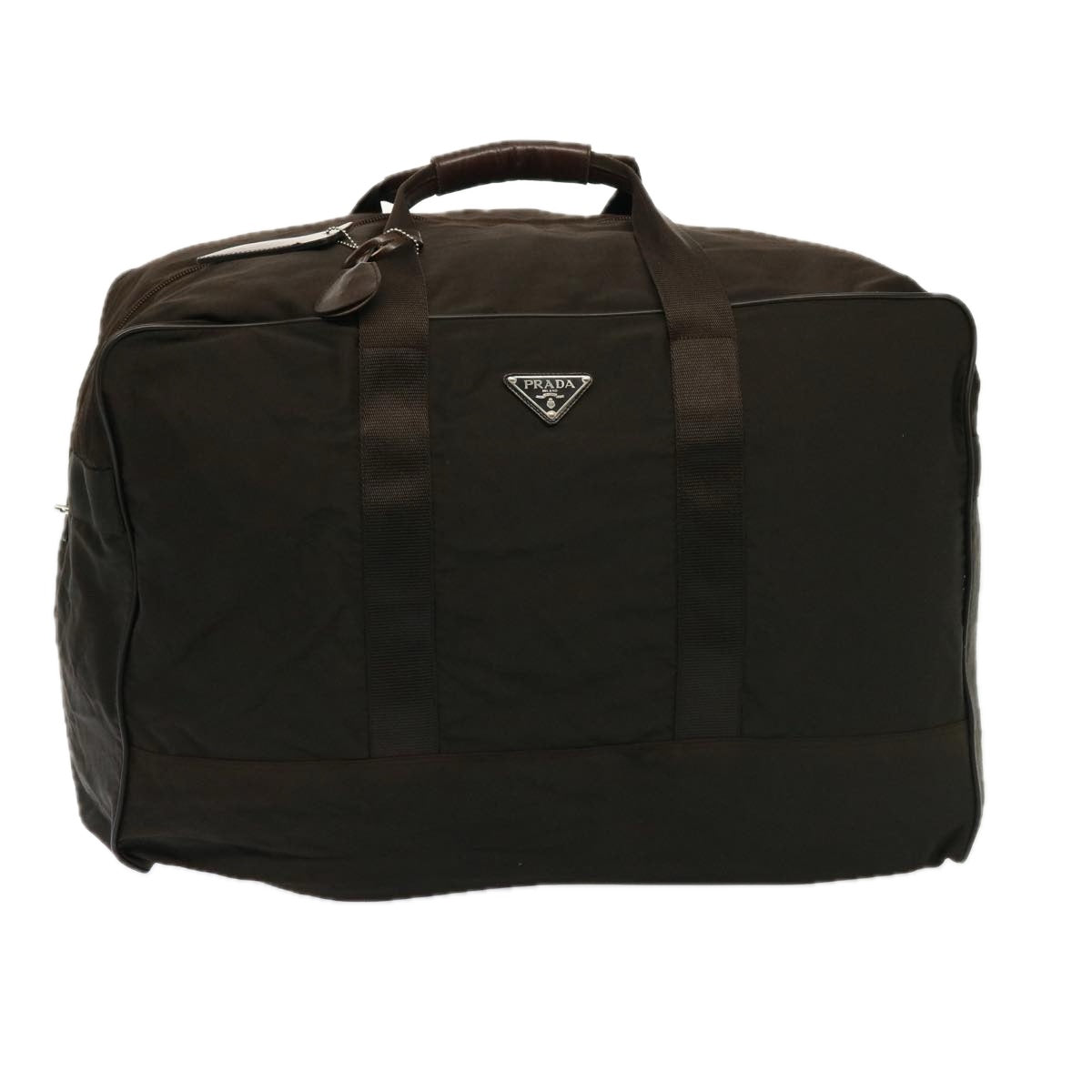 PRADA Boston Bag Nylon Brown bs14920