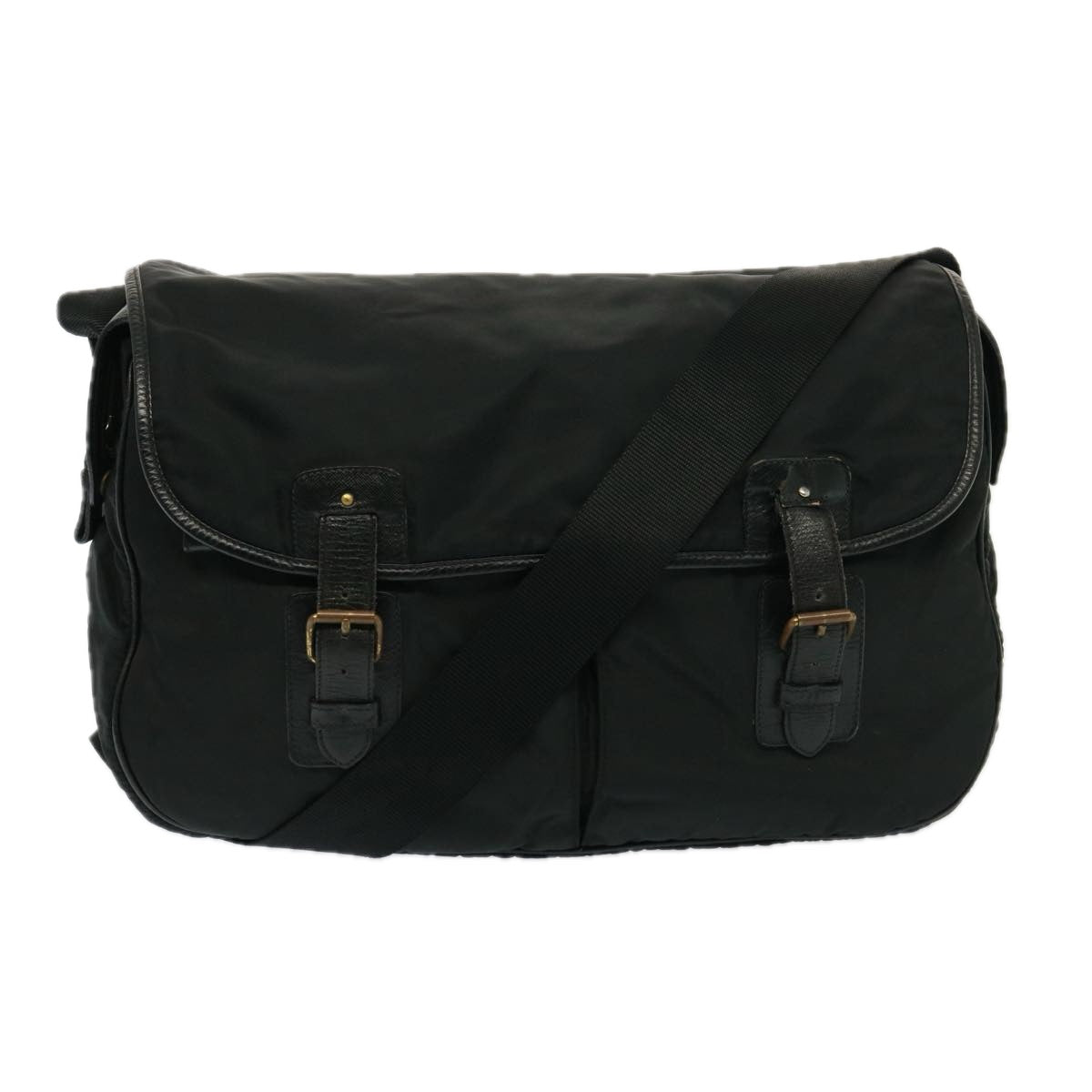 PRADA Shoulder Bag Nylon Black bs14922