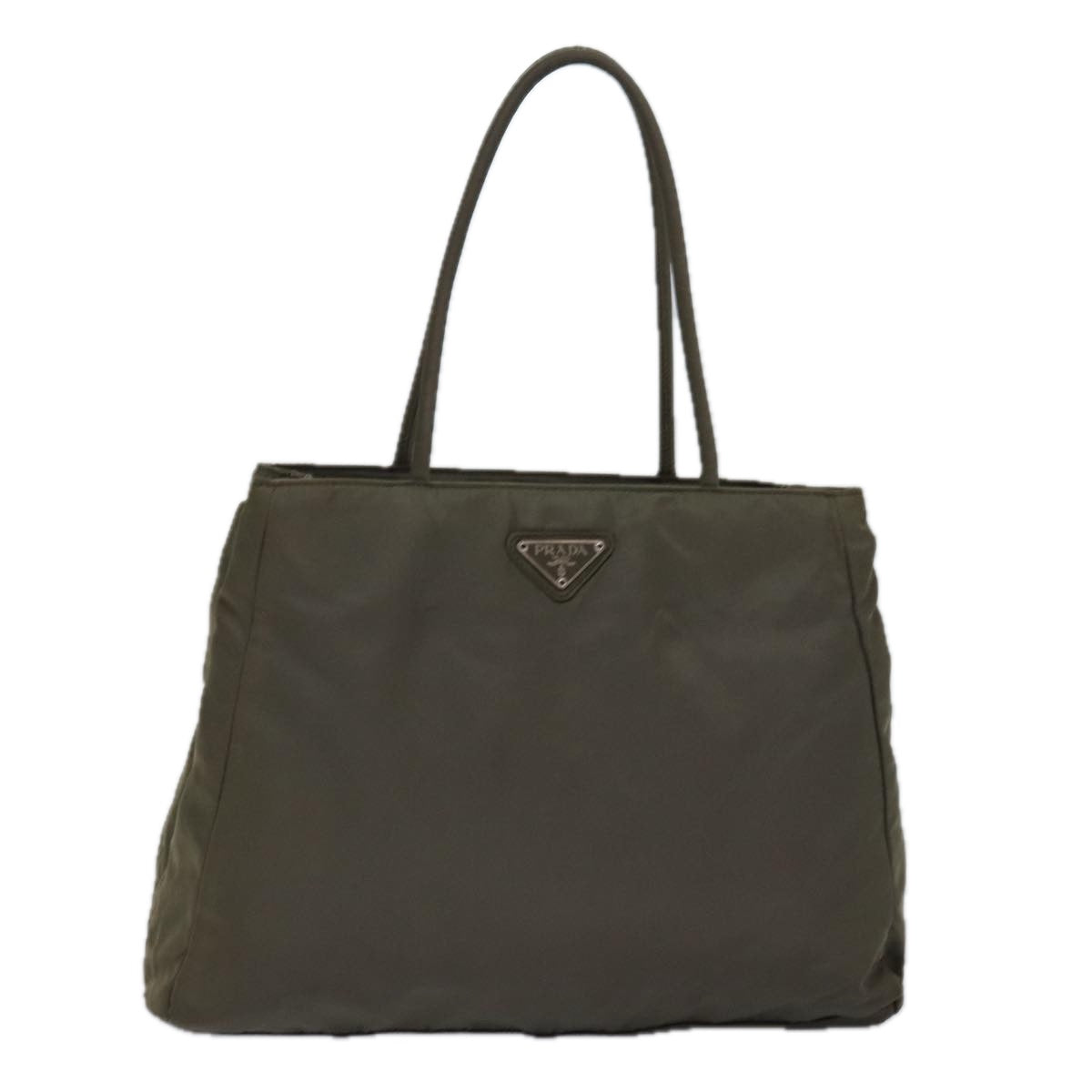 PRADA Hand Bag Nylon Khaki bs15044
