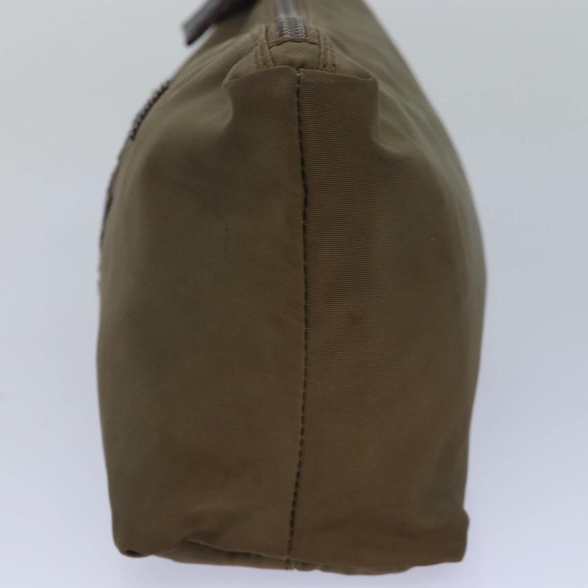 PRADA Pouch Nylon Khaki bs15659