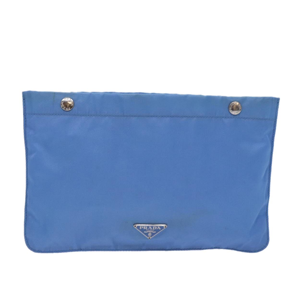 PRADA Pouch Nylon Blue bs15666