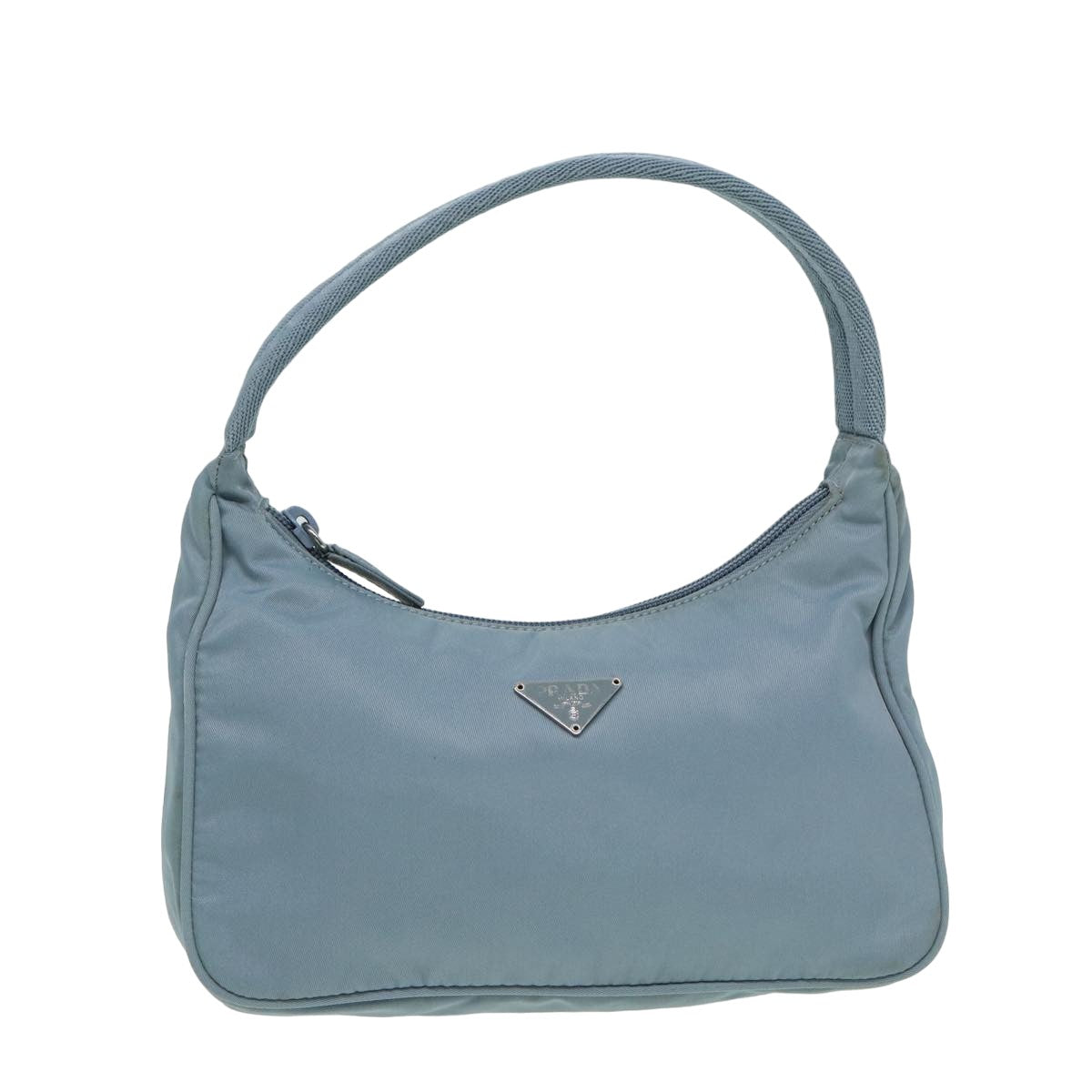 PRADA Hand Bag Nylon Light Blue bs15817