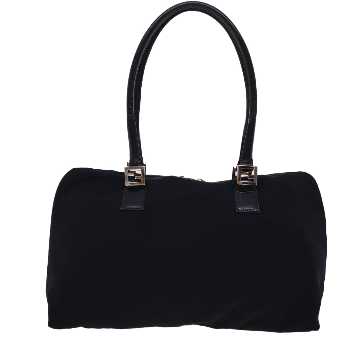 FENDI Hand Bag Nylon Black bs4809