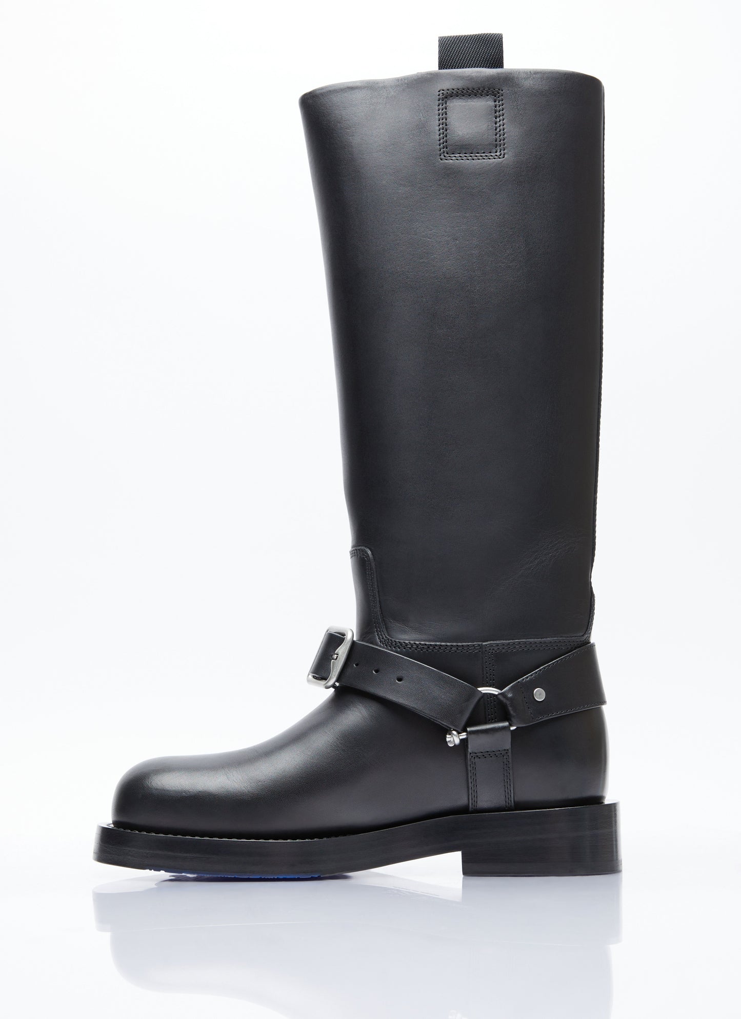 Burberry Women Leather Saddle Tall Boots