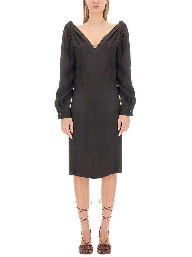 Bottega Veneta 23 fw Viscose Midi Dress 750275V35B01000 B0040512657
