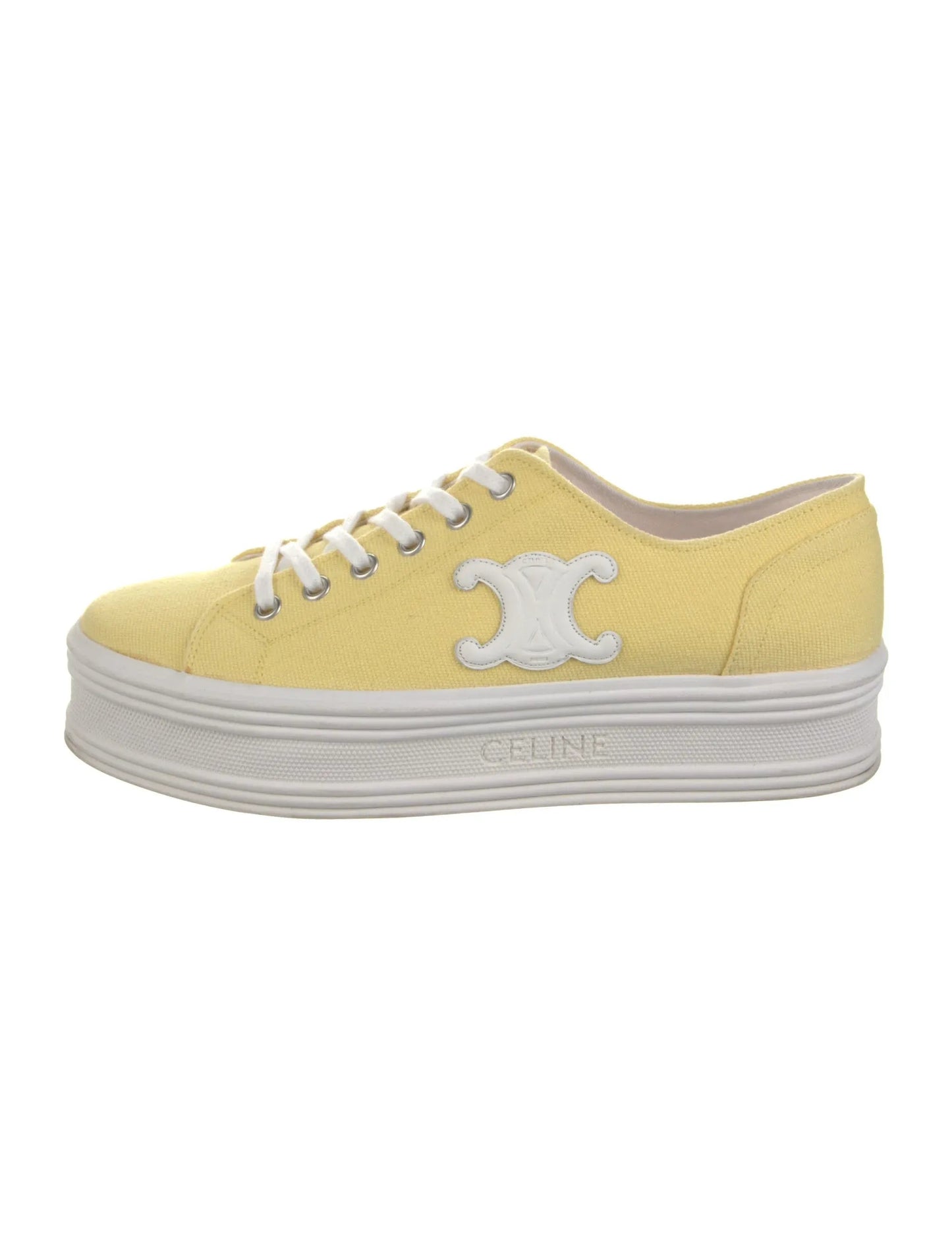 Jane cloth trainers Celine Yellow