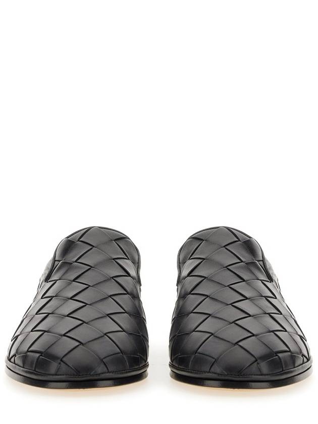 Bottega Veneta Intrecciato Leather Loafers Black