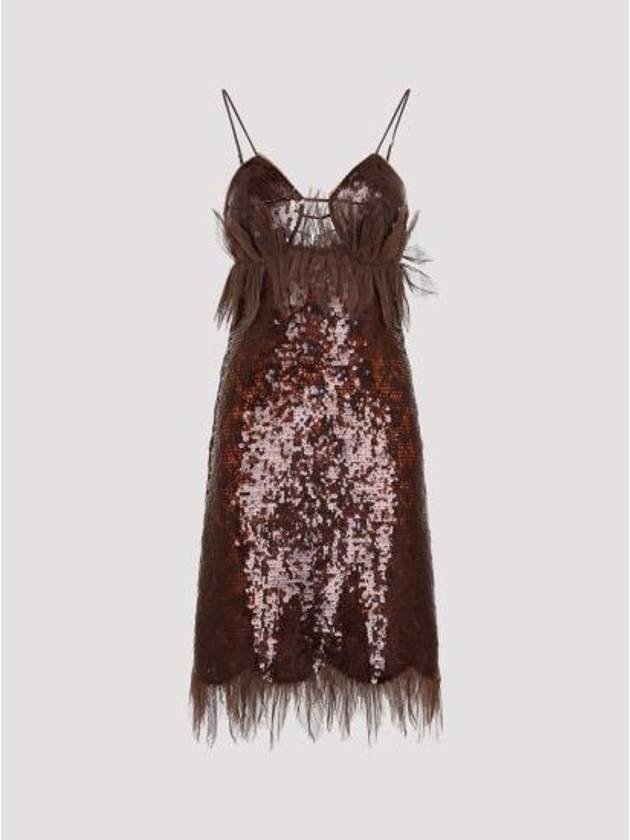 Bottega Veneta short dress 716599 V2F70 2164 DARK CHESTNUT