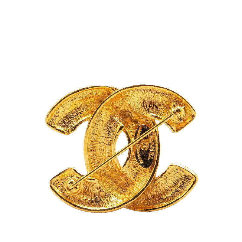Chanel Vintage Coco Mark Brooch Gold
