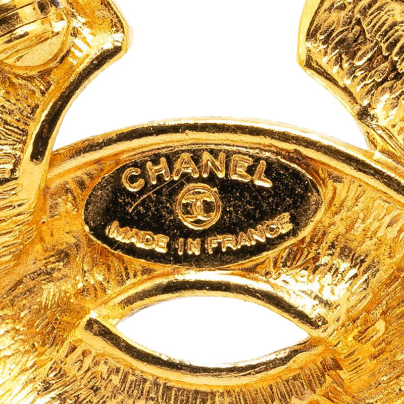 Chanel Vintage Coco Mark Brooch Gold