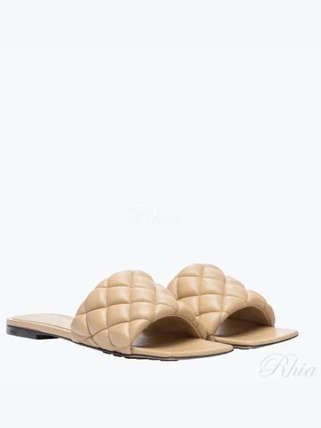 Bottega Veneta Padded Quilted Slippers Cane Sugar
