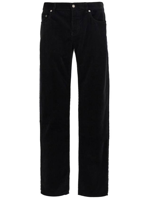 Saint Laurent Men's Corduroy Straight Pants Black