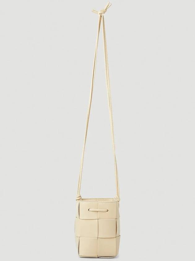Bottega Veneta Intrecciato Cassette Small Bucket Bag Porridge