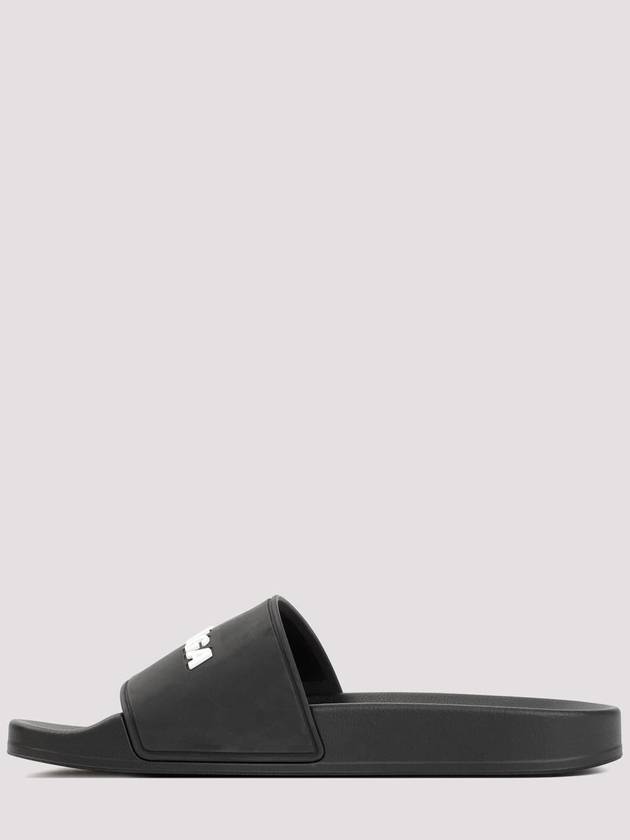 Balenciaga Logo Slippers Black