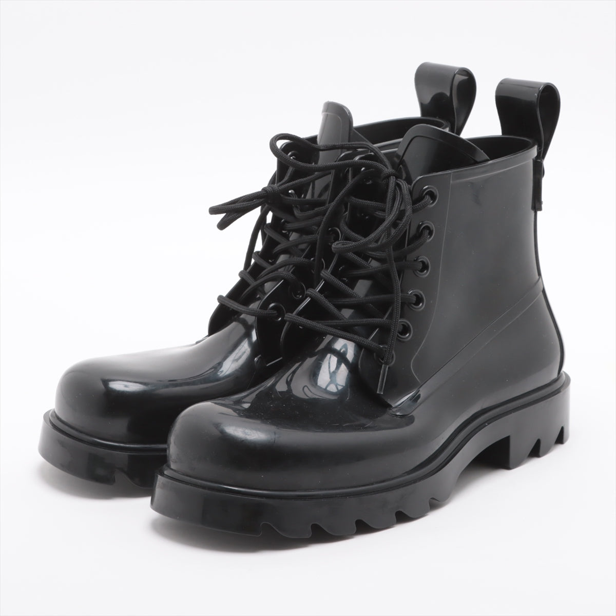 Bottega Veneta Laver Boots 41 Men Black Race Up Replacement Damaged Box Cover
