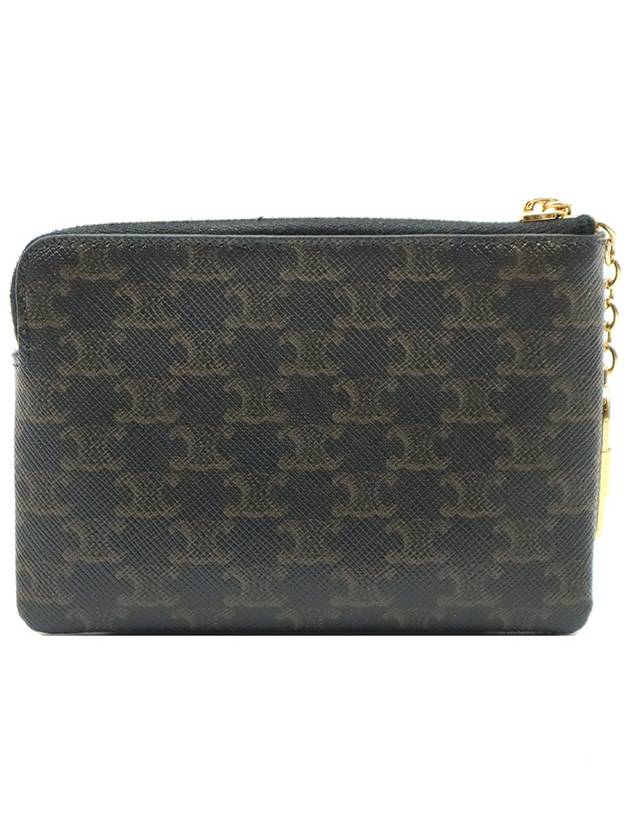 CELINE Celine 10C662CA2 Triope Canvas Card Pouch Coin Purse